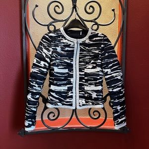 Moncler Black/White Print Puffer Jacket